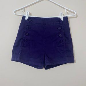 High waisted short shorts.